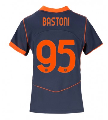 Inter Milan Alessandro Bastoni #95 Tredjetrøje Dame 2025-26 Kortærmet